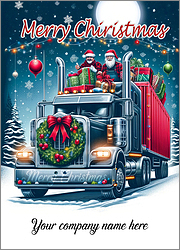 Trucking Christmas Card Warm