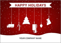 Trucking Ornaments Holiday Card