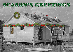 Vintage Roofing Christmas Card