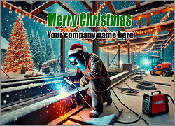 Welding Christmas Card Chic