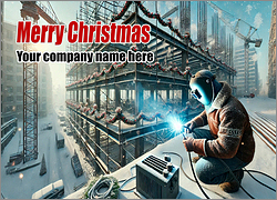 Welding Christmas Card Luxe