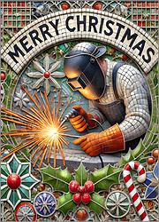 Welding Christmas Card Modern